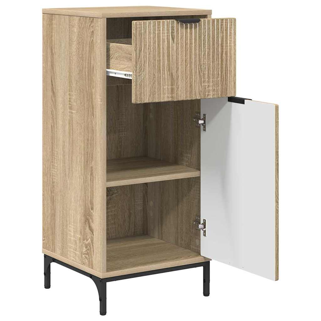 Baderomsskap Sonoma eik 39.5 x 36 x 88 cm Konstruert tre
