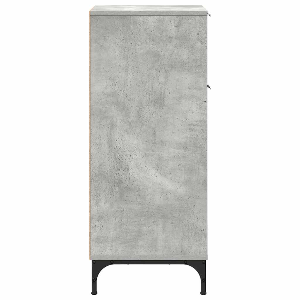 Baderomsskap med dør Betonggrå 39.5 x 36 x 88 cm Konstruert tre