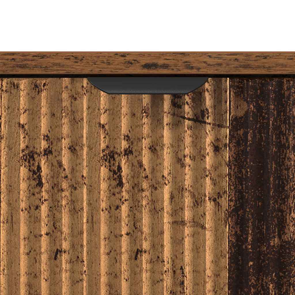 Baderomsskap Gammelt tre 39.5 x 36 x 88 cm Konstruert tre