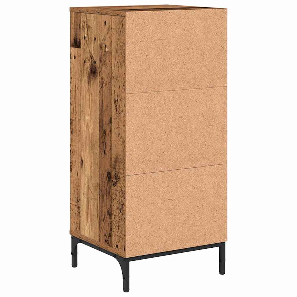Baderomsskap Gammelt tre 39.5 x 36 x 88 cm Konstruert tre