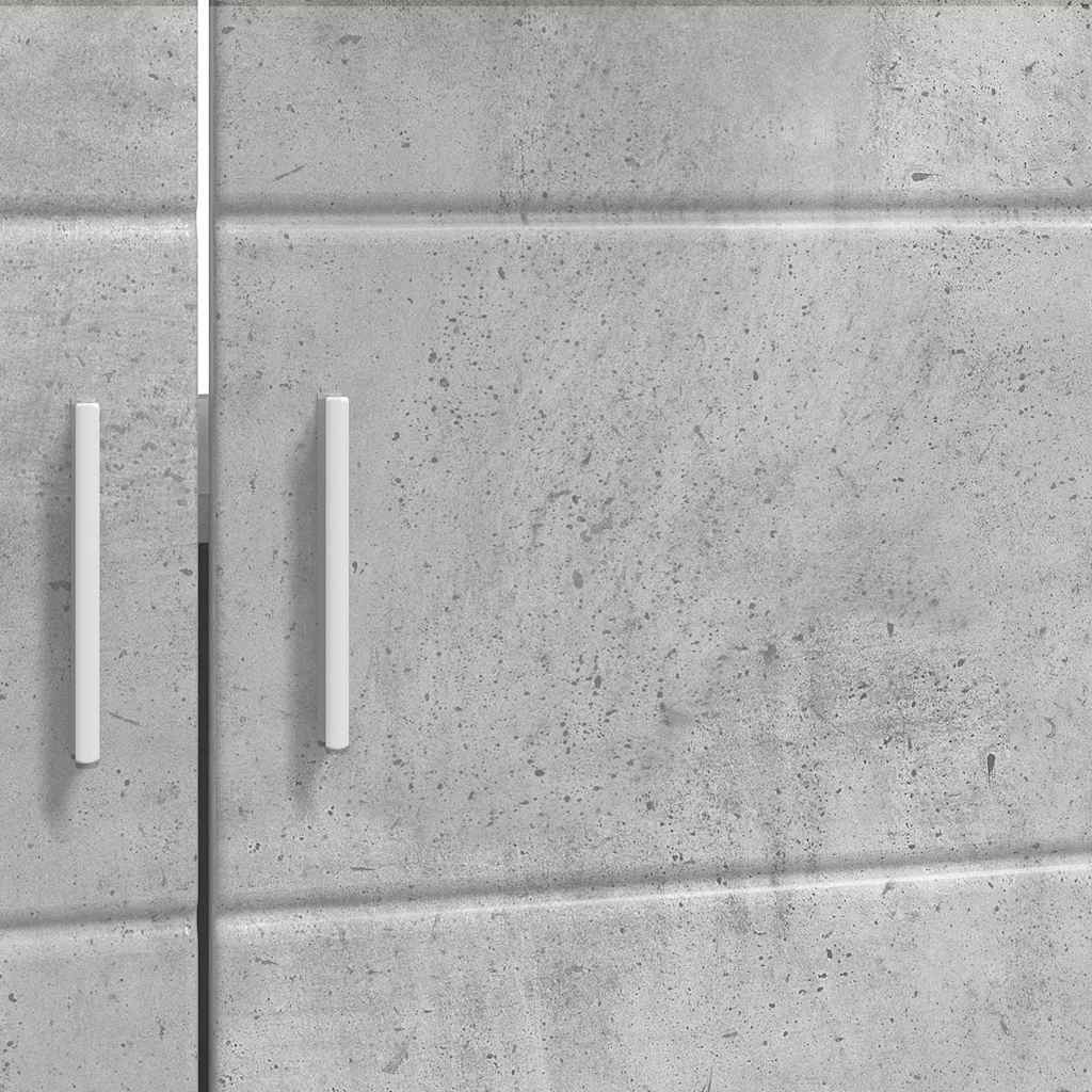 Bad vaskeskap med dør Betonggrå 60 x 34 x 63 cm Konstruert tre