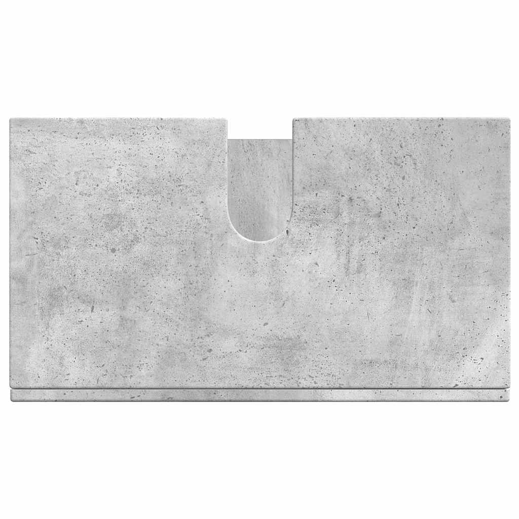 Bad vaskeskap med dør Betonggrå 60 x 34 x 63 cm Konstruert tre