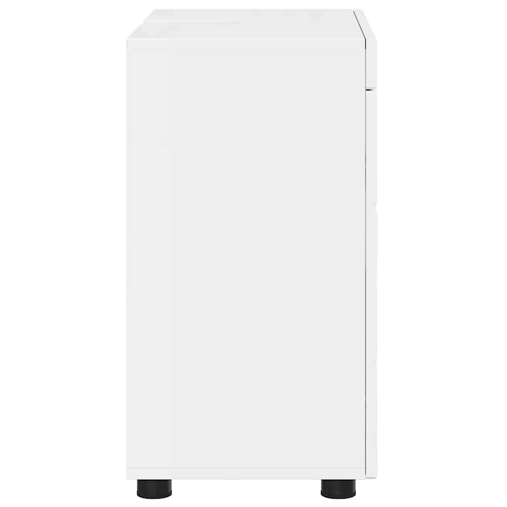 Bad vaskeskap Høyglans hvit 60 x 34 x 63 cm Konstruert tre