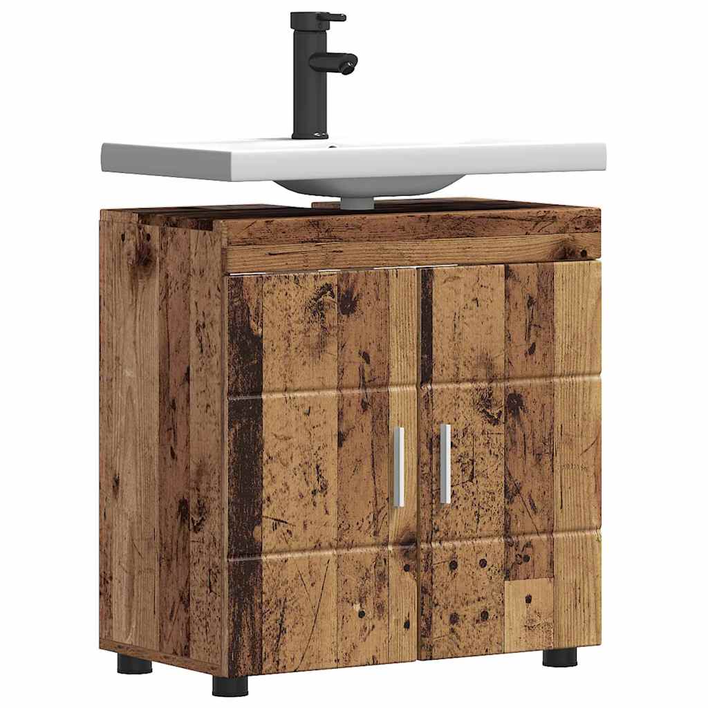 Bad vaskeskap Gammelt tre 60 x 34 x 63 cm Konstruert tre
