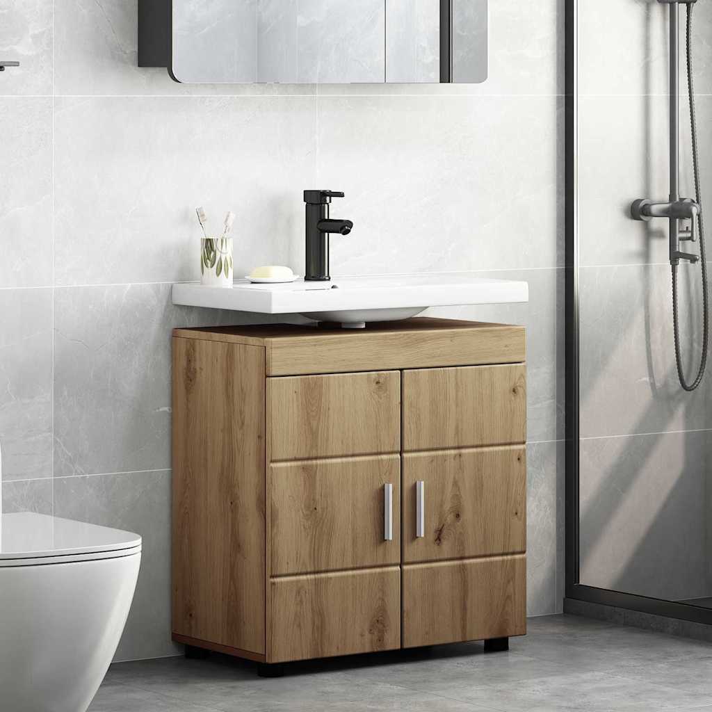 Bad vaskeskap artisan eik 60 x 34 x 63 cm Konstruert tre