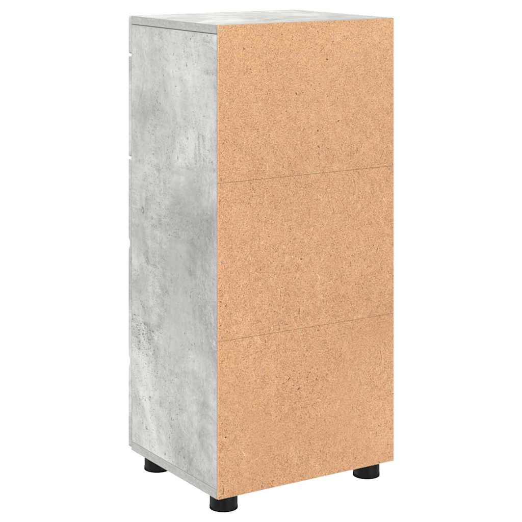 Baderomsskap med dør Betonggrå 37 x 31.5 x 82 cm Konstruert tre
