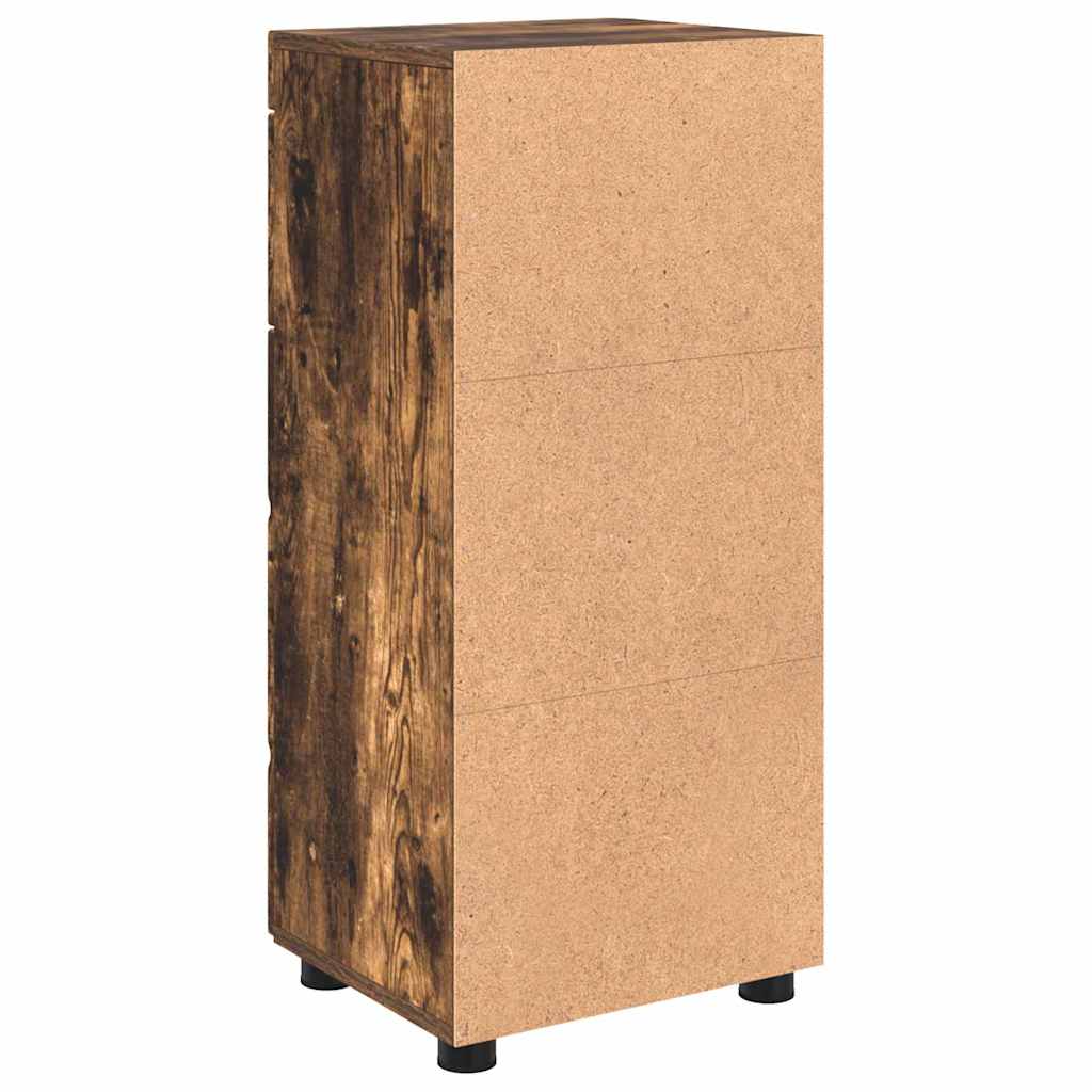 Baderomsskap med dør Røkt eik 37 x 31.5 x 82 cm Konstruert tre