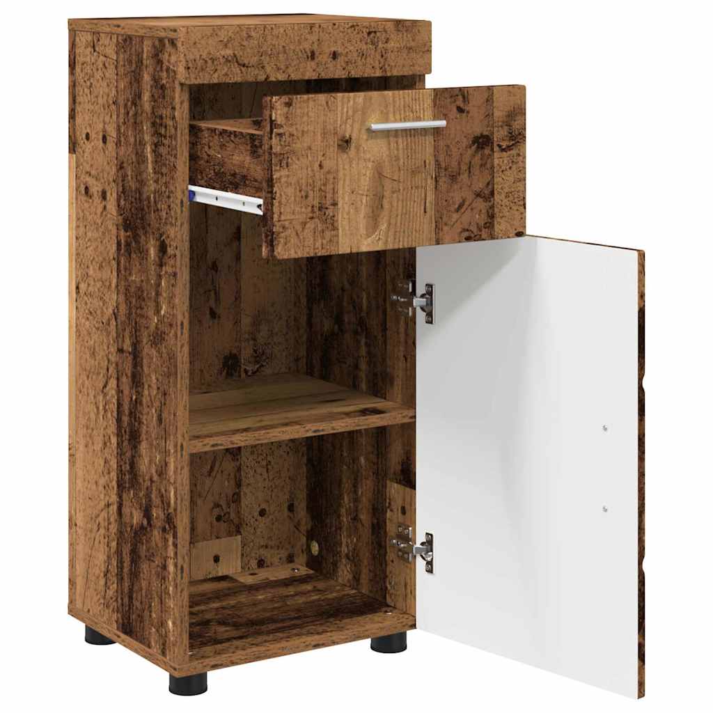 Baderomsskap Gammelt tre 37 x 31.5 x 82 cm Konstruert tre