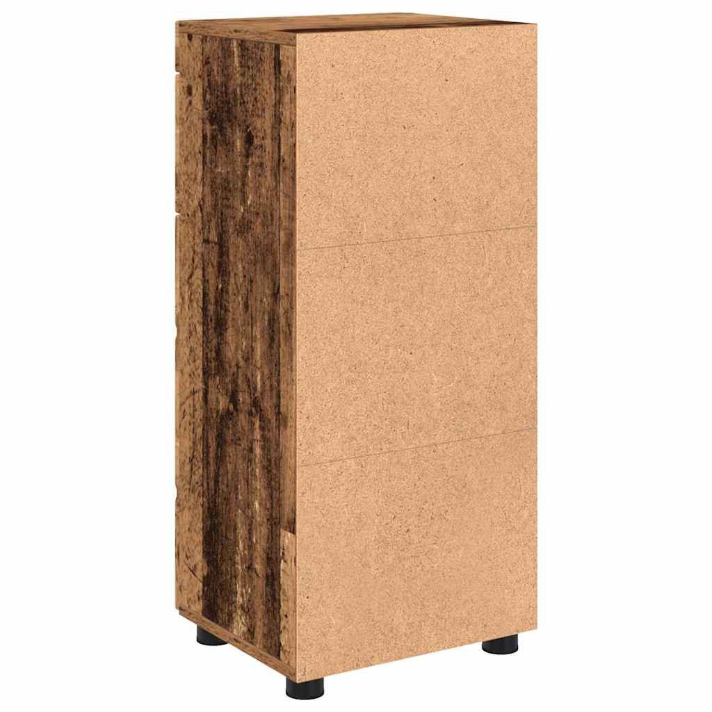 Baderomsskap Gammelt tre 37 x 31.5 x 82 cm Konstruert tre