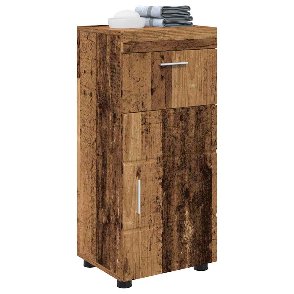 Baderomsskap Gammelt tre 37 x 31.5 x 82 cm Konstruert tre