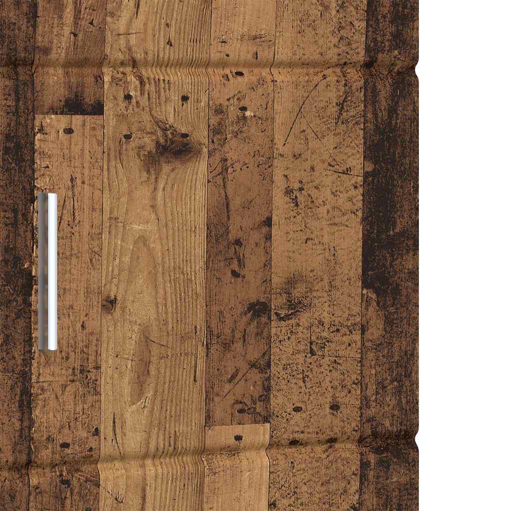Baderomsskap med lagring TULUM Gammelt tre 37 x 31.5 x 203 cm