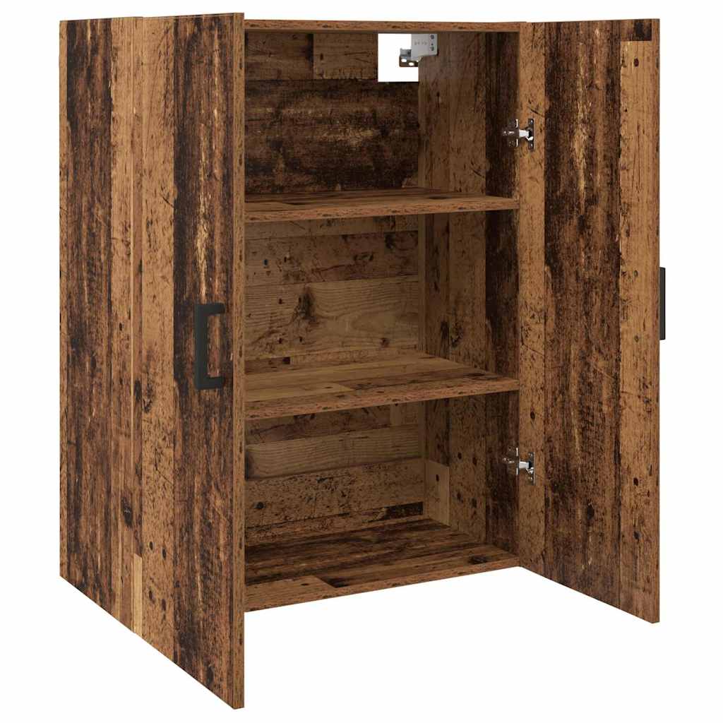 Veggskap Gammelt Tre 2 stk 69.5 x 34 x 90 cm