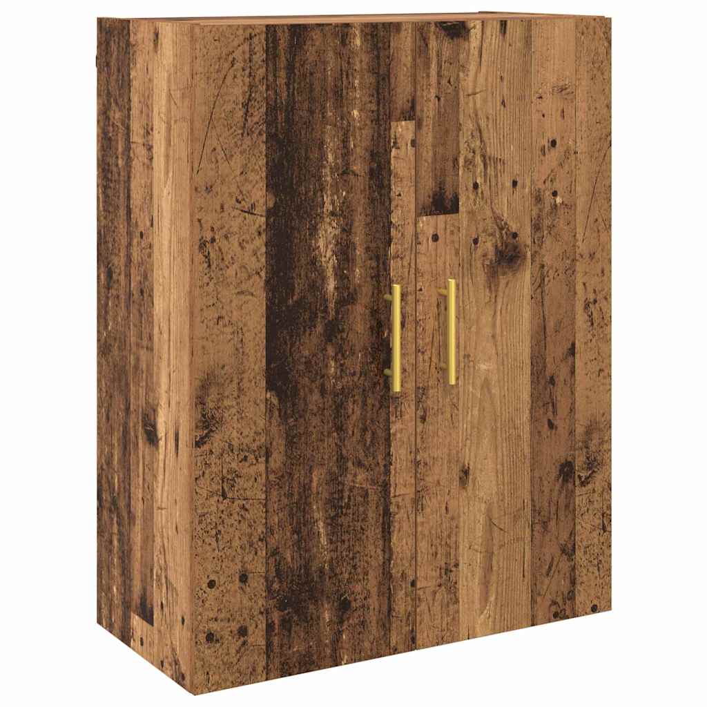 Veggskap Gammelt Tre 2 stk 69.5 x 34 x 90 cm