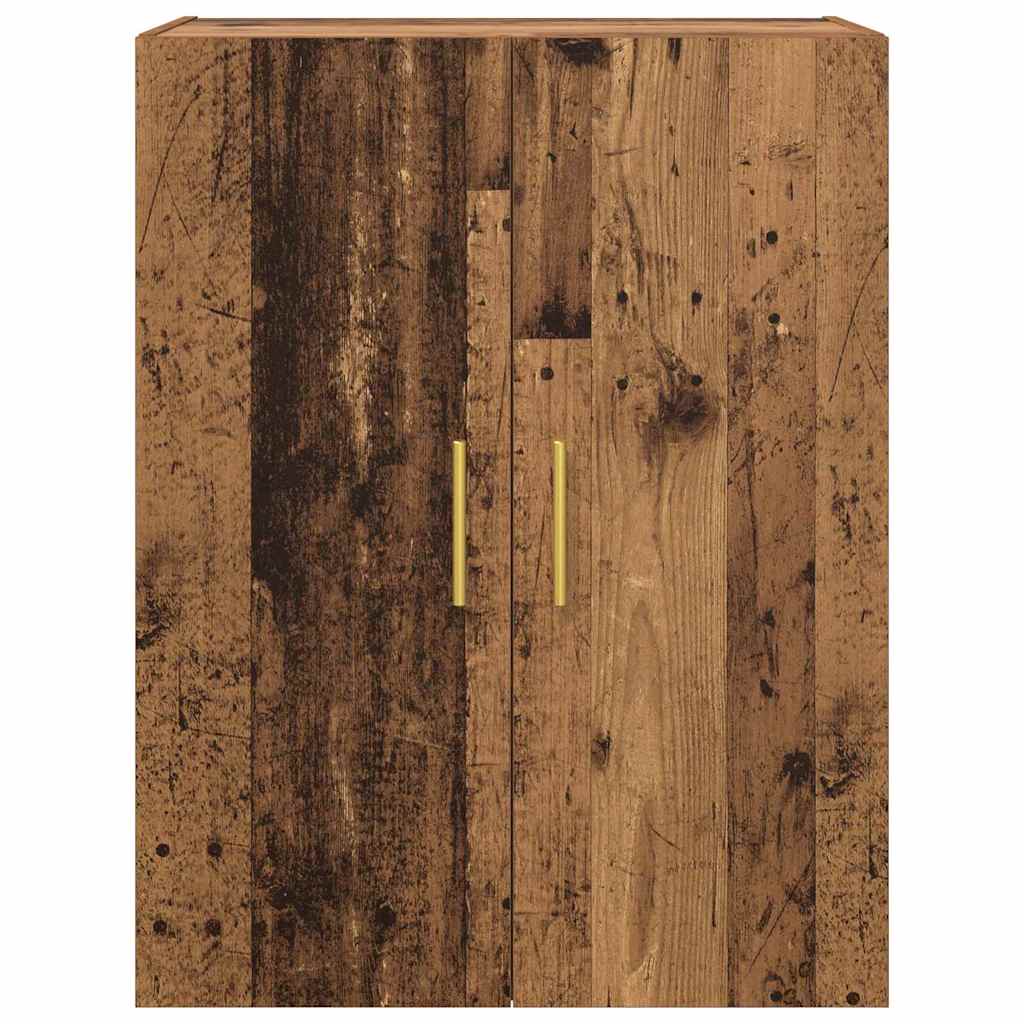 Veggskap Gammelt Tre 2 stk 69.5 x 34 x 90 cm
