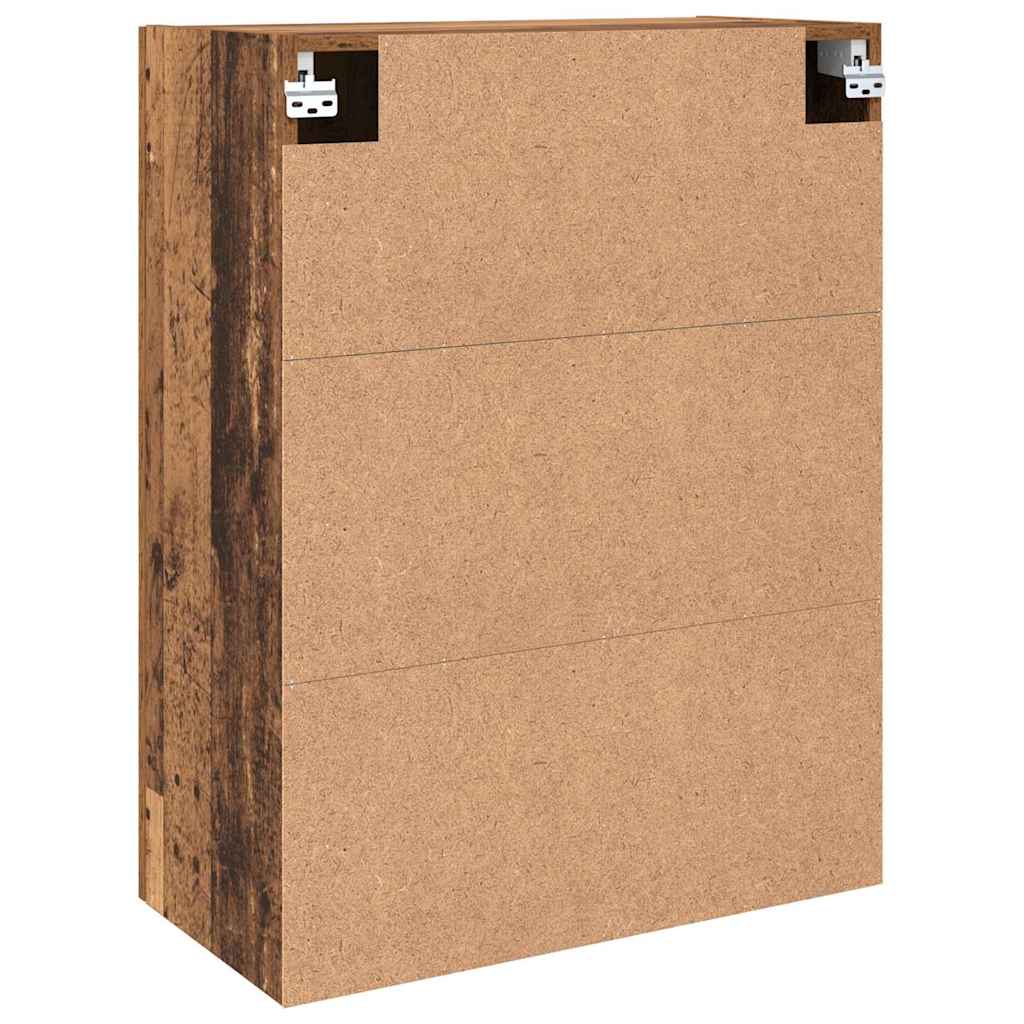 Veggskap Gammelt Tre 2 stk 69.5 x 34 x 90 cm
