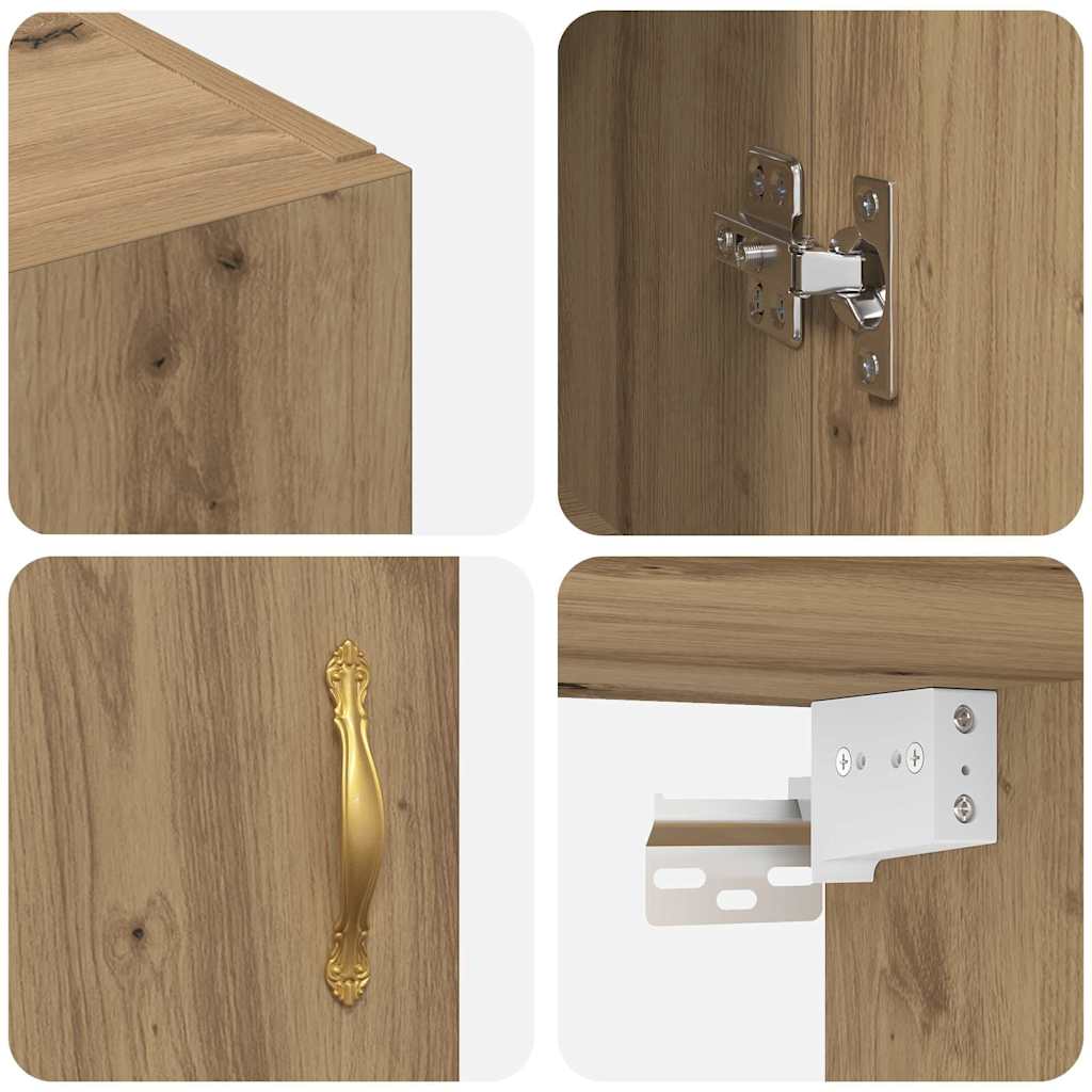 Veggskap Artisan Eik 2 stk 69.5 x 34 x 90 cm