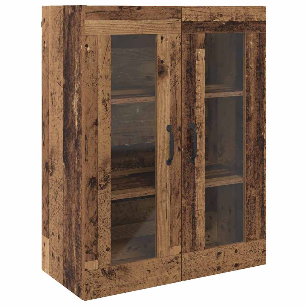 Veggskap Gammelt Tre 2 stk 69.5 x 34 x 90 cm