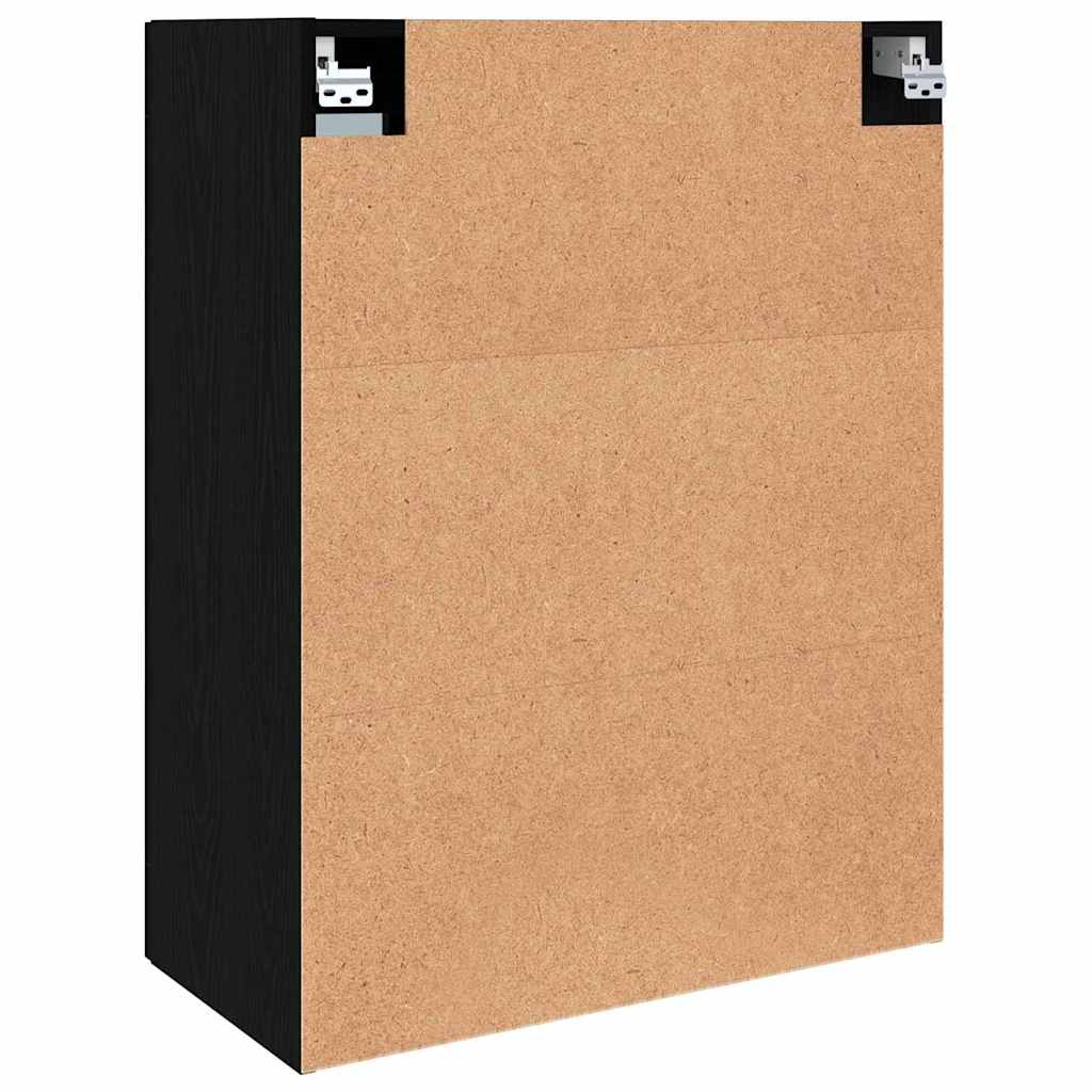 Veggskap Svart Eik 2 stk 69.5 x 34 x 90 cm