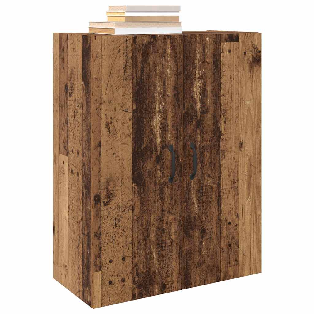 Veggskap Gammelt Tre 2 stk 69.5 x 34 x 90 cm