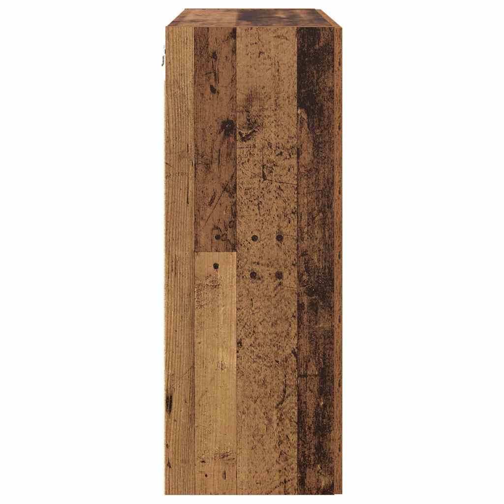 Veggskap Gammelt Tre 2 stk 69.5 x 34 x 90 cm