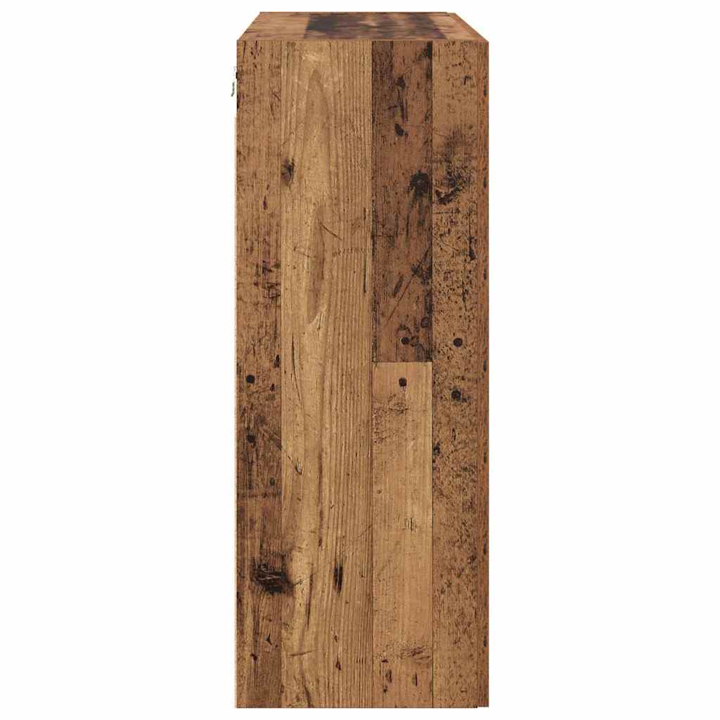 Veggskap Gammelt Tre 2 stk 69.5 x 34 x 90 cm