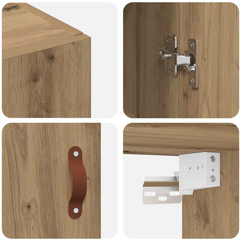 Veggskap Artisan Eik 2 stk 69.5 x 34 x 90 cm