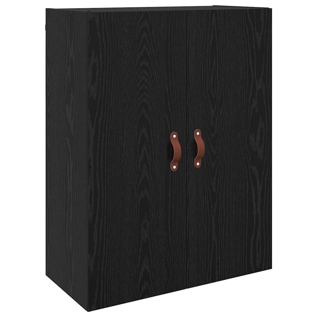 Veggskap Svart Eik 2 stk 69.5 x 34 x 90 cm