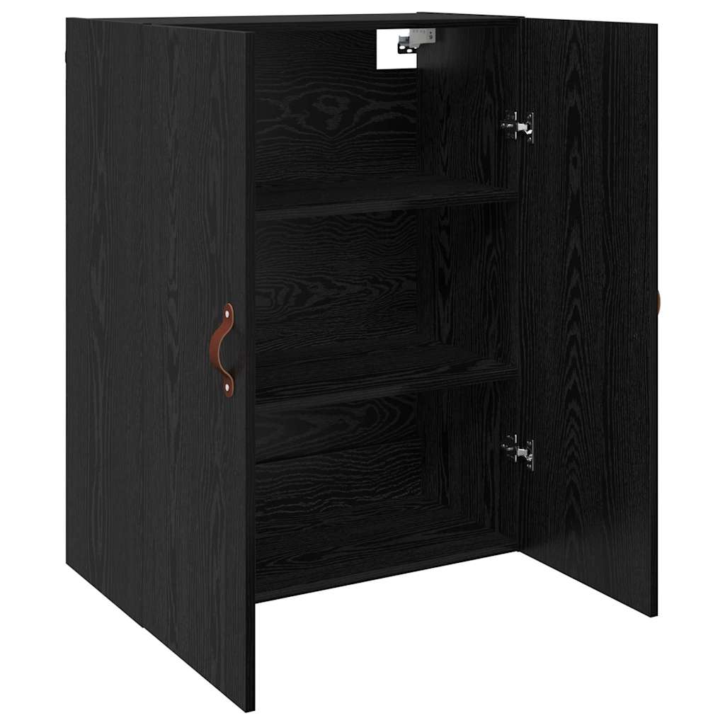 Veggskap Svart Eik 2 stk 69.5 x 34 x 90 cm