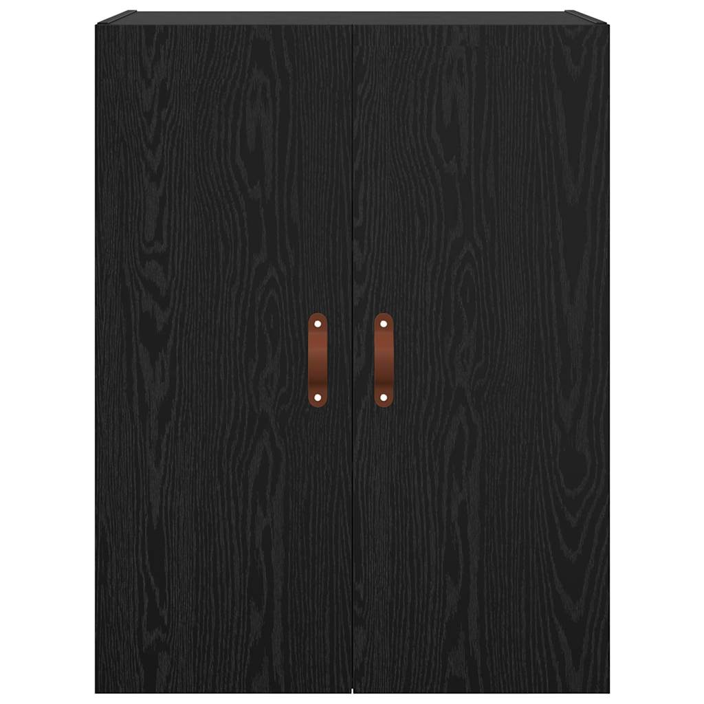 Veggskap Svart Eik 2 stk 69.5 x 34 x 90 cm