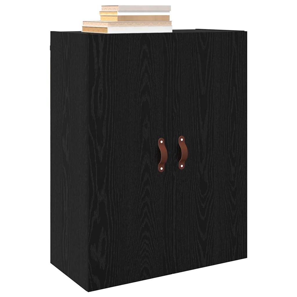 Veggskap Svart Eik 2 stk 69.5 x 34 x 90 cm