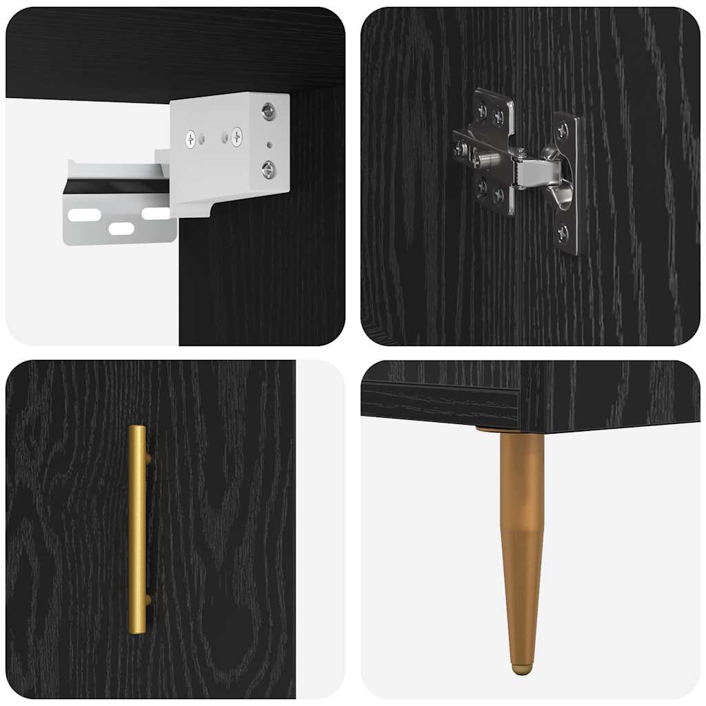 Skap Svart Eik 69.5 x 34 x 180 cm