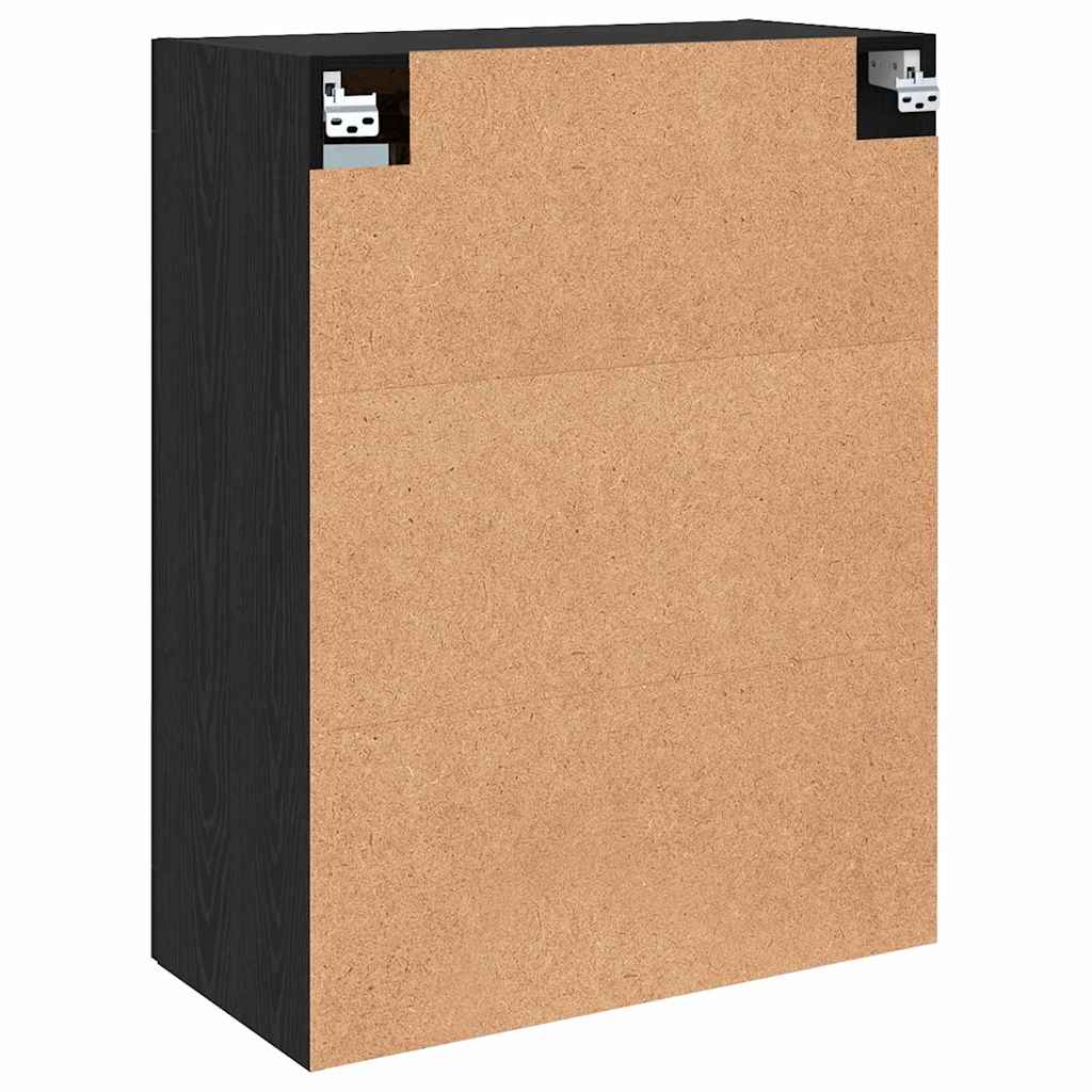 Veggskap Svart Eik 2 stk 69.5 x 34 x 90 cm