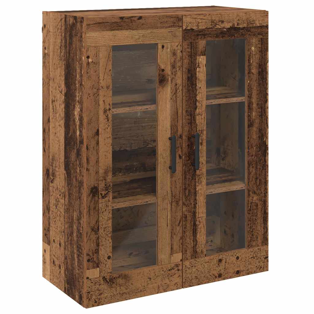 Veggskap Gammelt Tre 2 stk 69.5 x 34 x 90 cm