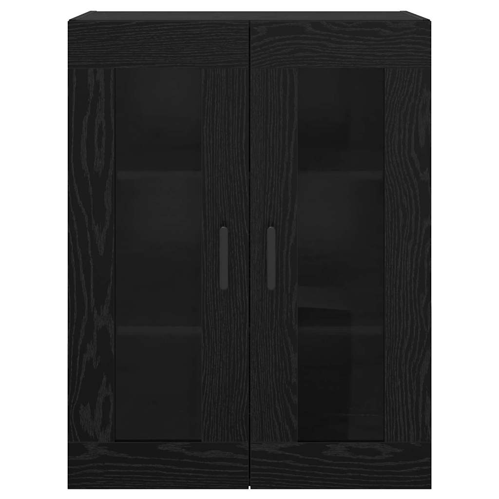 Veggskap Svart Eik 2 stk 69.5 x 34 x 90 cm