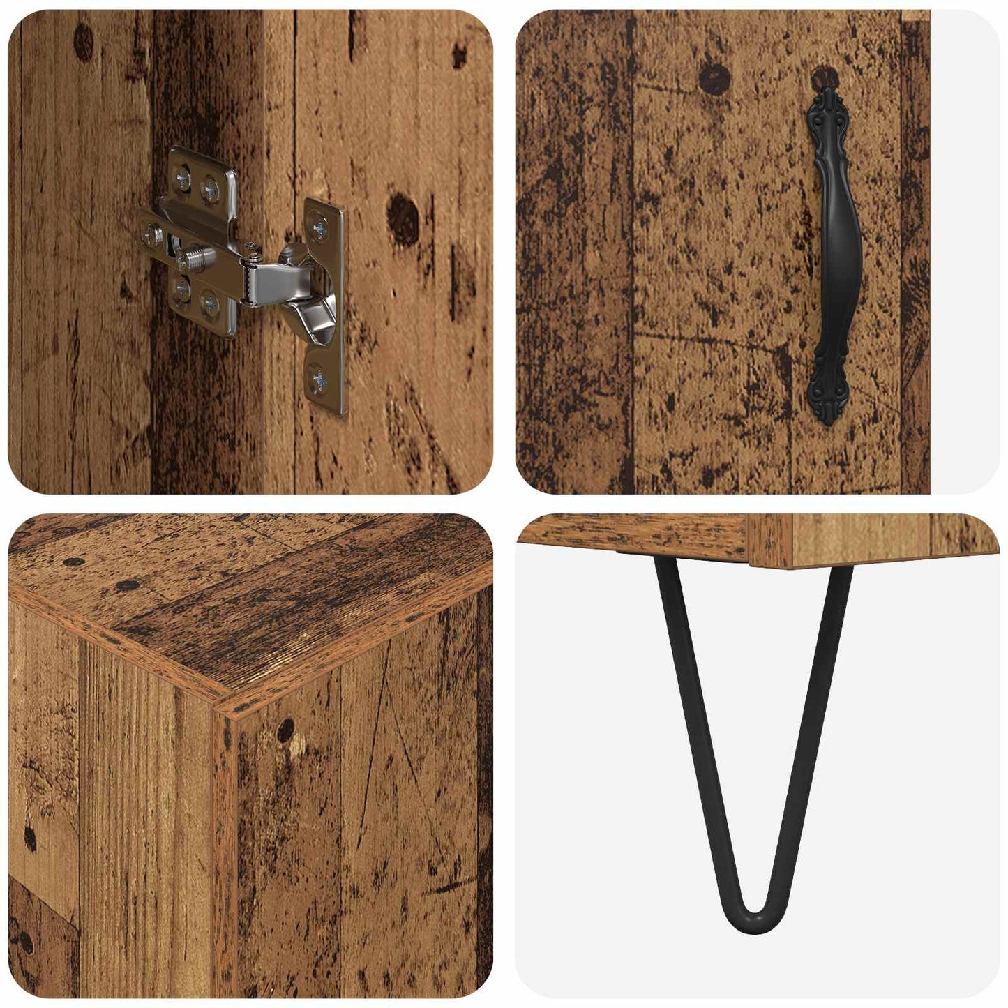 Skap Gammelt Tre 69,5 x 34 x 180 cm