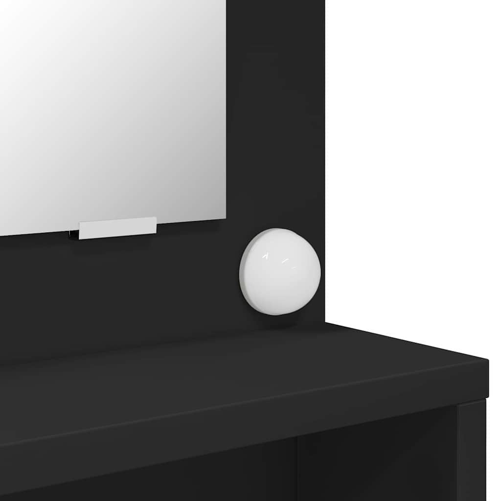Sminkebord Svart 80 x 39,6 x 135 cm