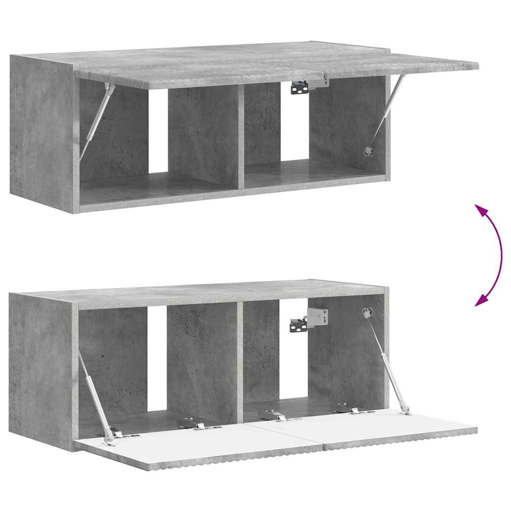TV Veggskap Betong 78,5 x 31 x 29,5 cm Konstruert tre