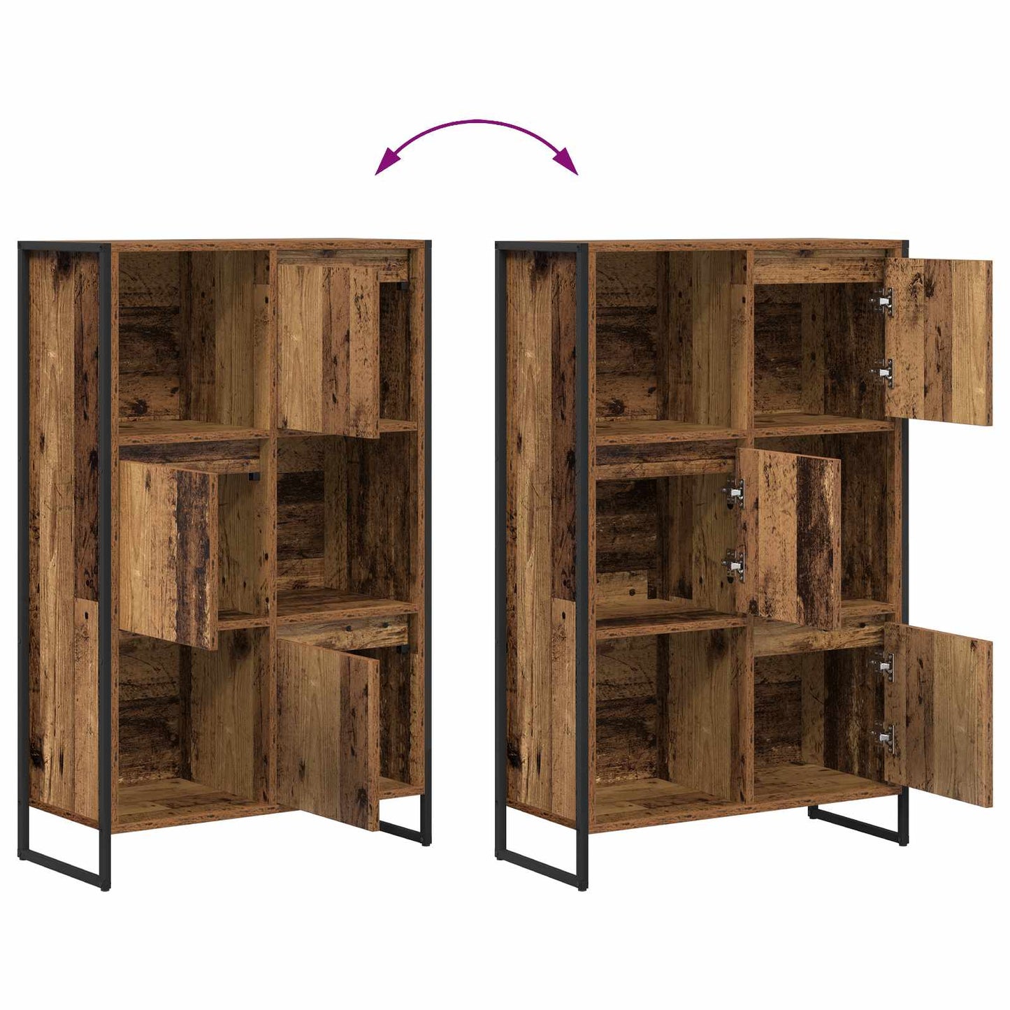 Bokhylle Gammelt Tre 68 x 30 x 108.5 cm