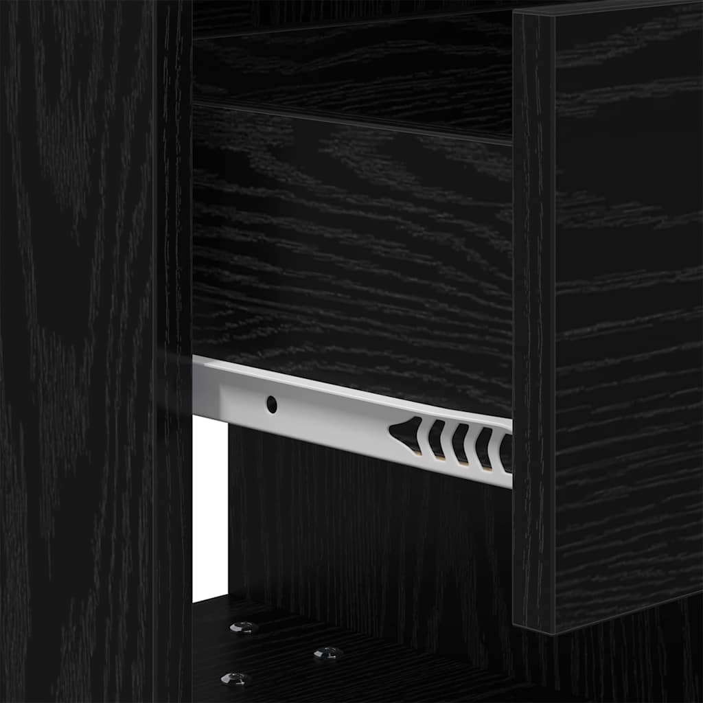 Nattbord Sengbord Svart Eik 40,5 x 40 x 48 cm