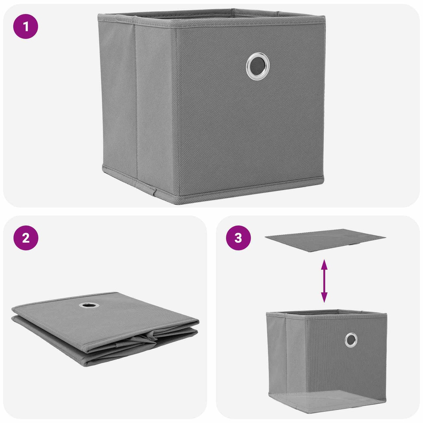 Nattbord 2 pcs Betonggrå 41 x 40 x 45 cm Konstruert tre