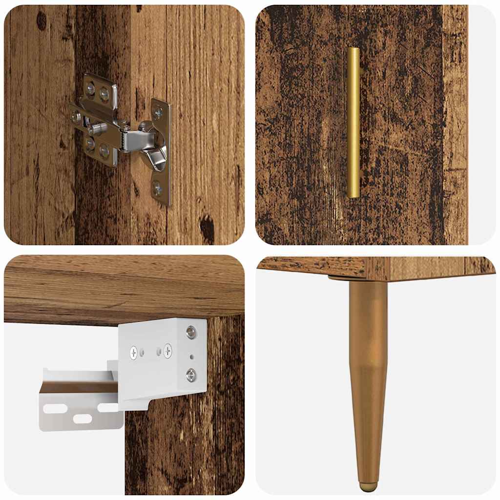 Skap Gammelt Tre 69,5 x 34 x 180 cm