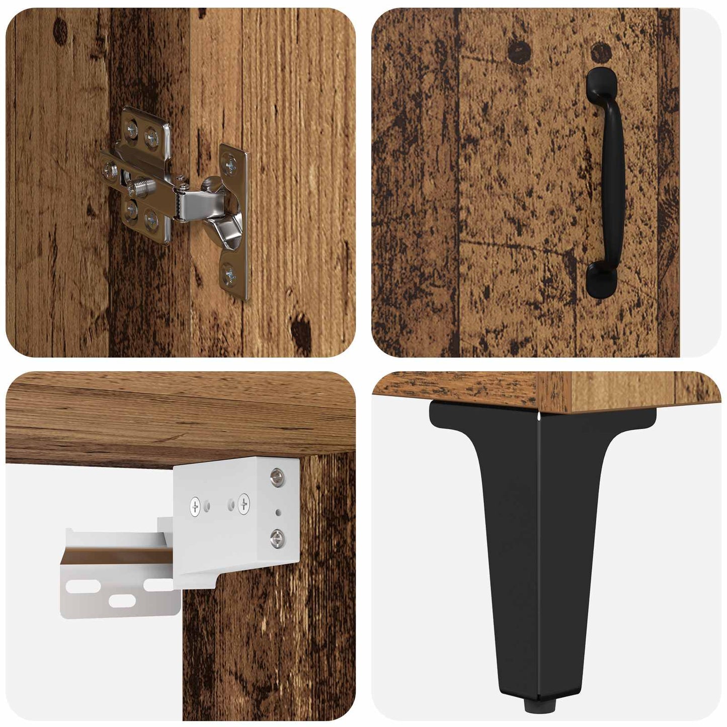 Skap Gammelt Tre 69,5 x 34 x 180 cm