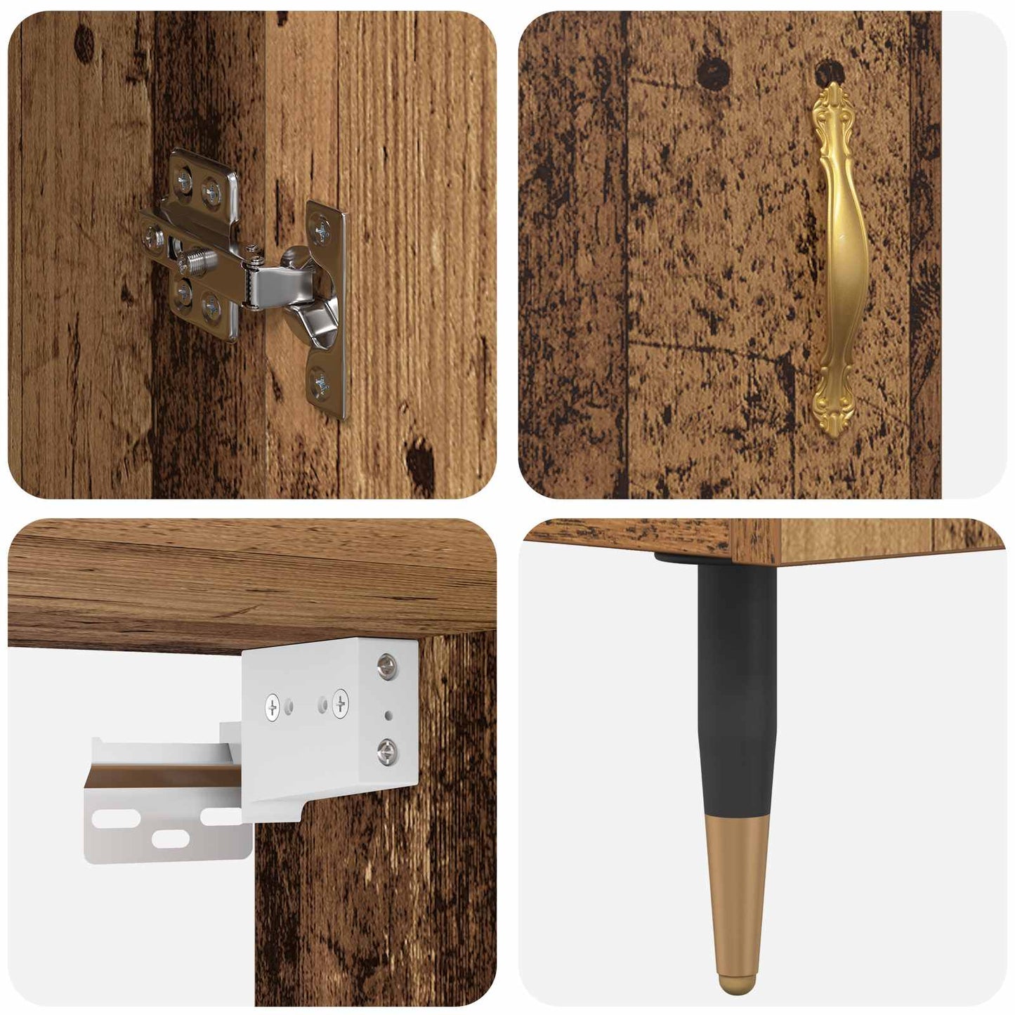 Skap Gammelt Tre 69,5 x 34 x 180 cm