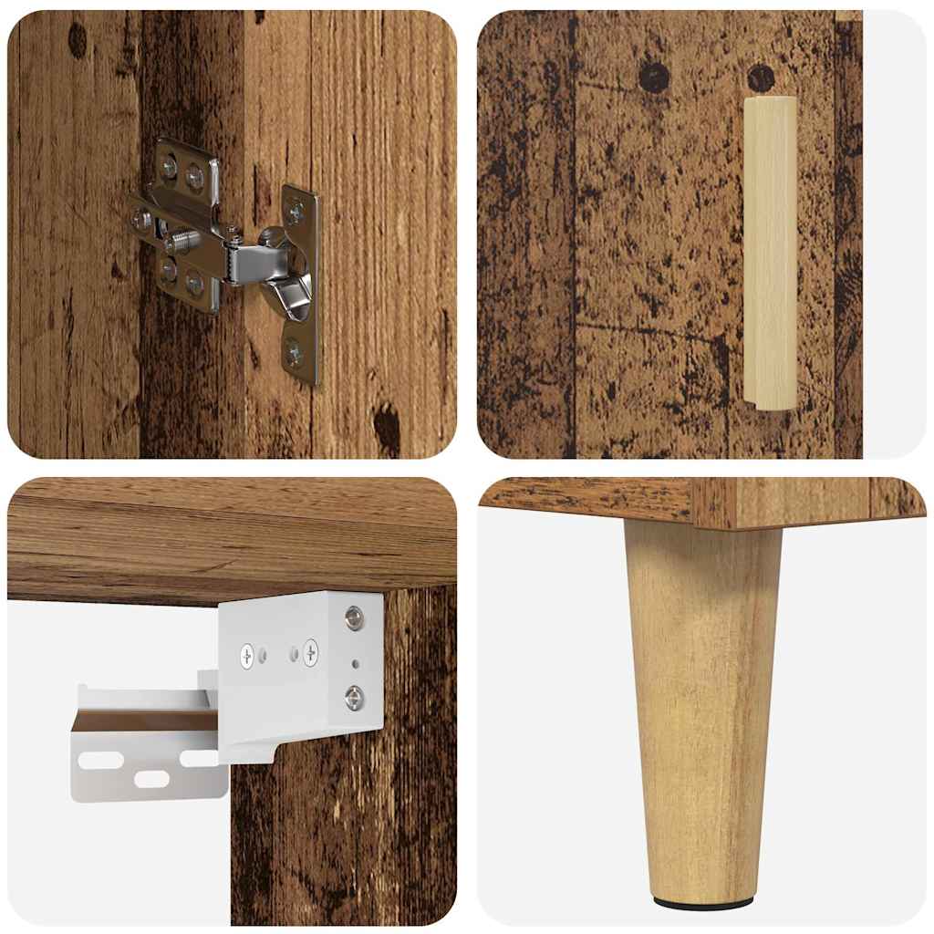 Skap Gammelt Tre 69,5 x 34 x 180 cm