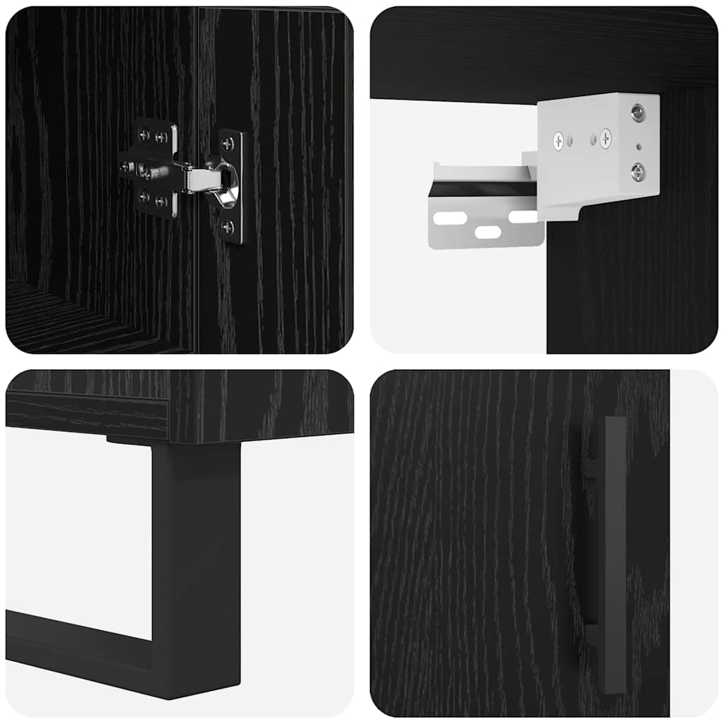 Skap Svart Eik 34,5 x 34 x 180 cm