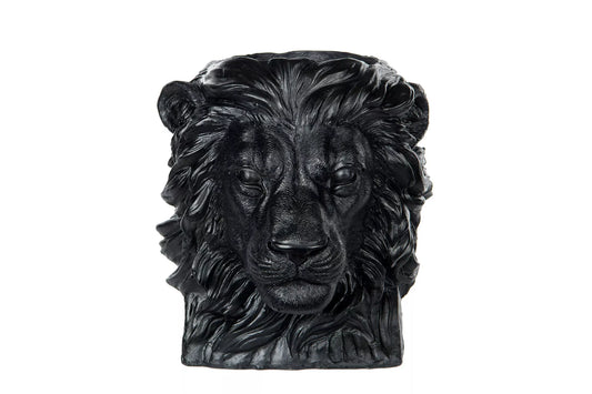 Blomsterpotte Blomsterkrukke Løve Svart Brun 26,5 cm