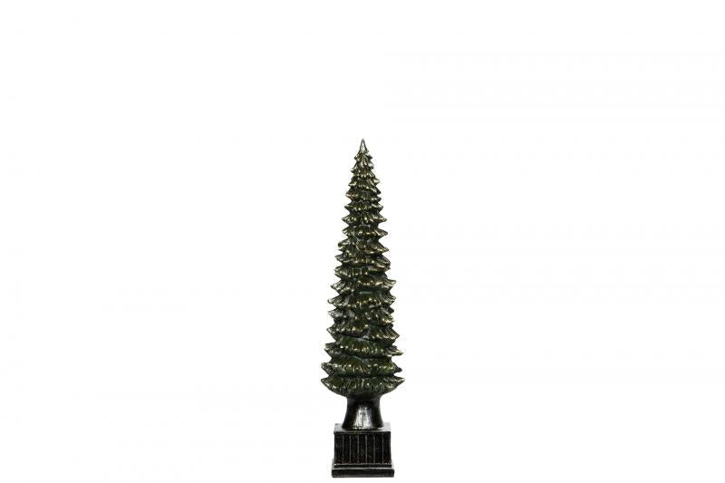 Innendørs Julepynt Gran Luxury Dark Green / Black Poly 50cm