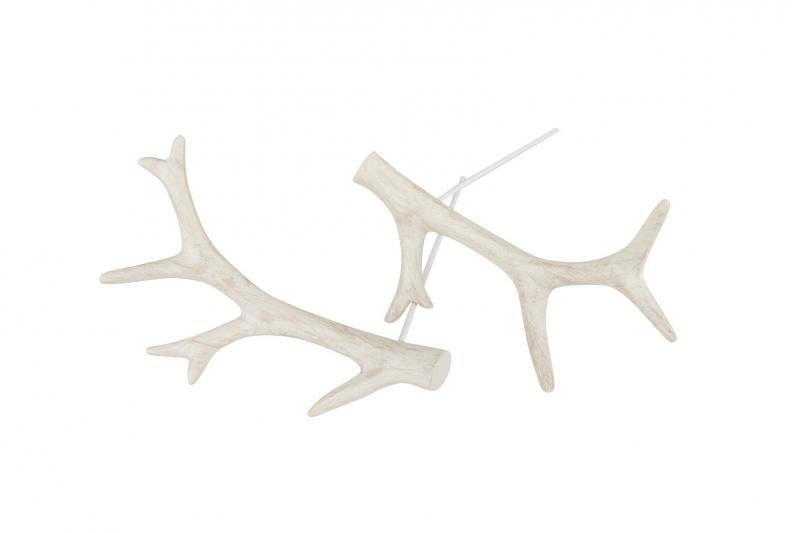 Pynt Rensdyr Stick Naturlig Mix Poly 8,5 2-pack