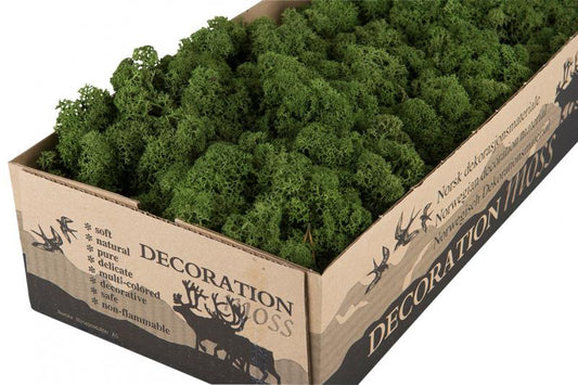 Jul div. Mose Hvitmose Flammesikker Mørk Grønn 500g