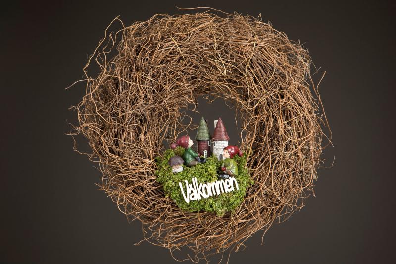 Innendørs julepynt Barn stick Grønn Mix Poly 5cm 2-pack
